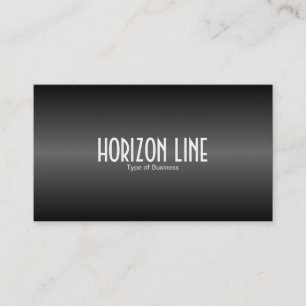 Carte De Visite Ligne d'horizon - Noir et Gris