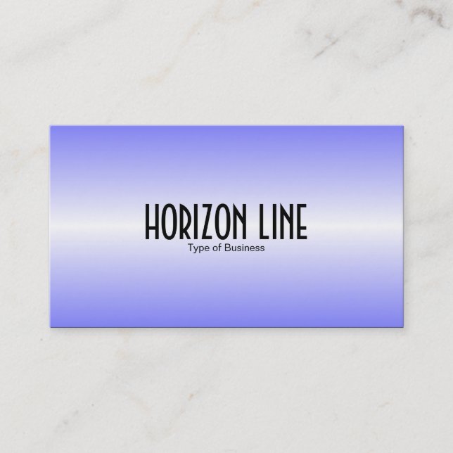 Carte De Visite Ligne horizontale - Bleu (Devant)