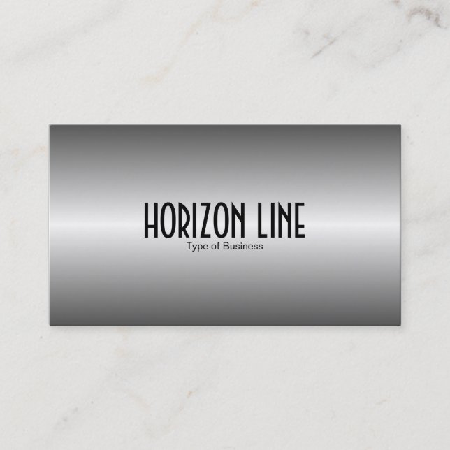 Carte De Visite Ligne horizontale - Gris (Devant)