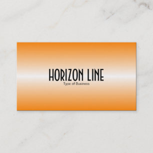 Carte De Visite Ligne horizontale - orange