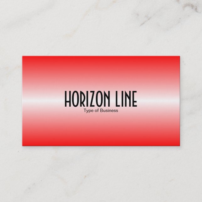 Carte De Visite Ligne horizontale - Rouge (Devant)