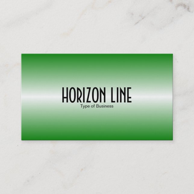 Carte De Visite Ligne horizontale - Vert moyen (Devant)