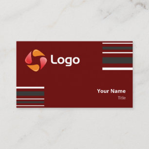 Carte De Visite Lignes carrées minimes noires et blanches élégante