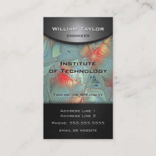 Carte De Visite Lignes de force - élégance de l'apparence métalliq