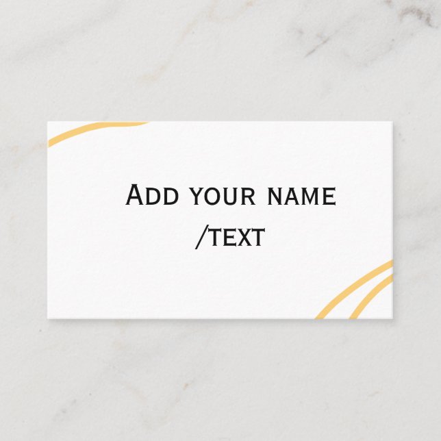 Carte De Visite lignes de texte de message de nom de bordure espag (Devant)