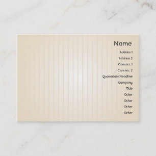 Carte De Visite Lignes jaunes - potelées