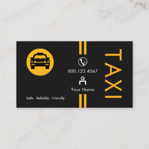 Carte De Visite Lignes jaunes professionnelles élégantes
