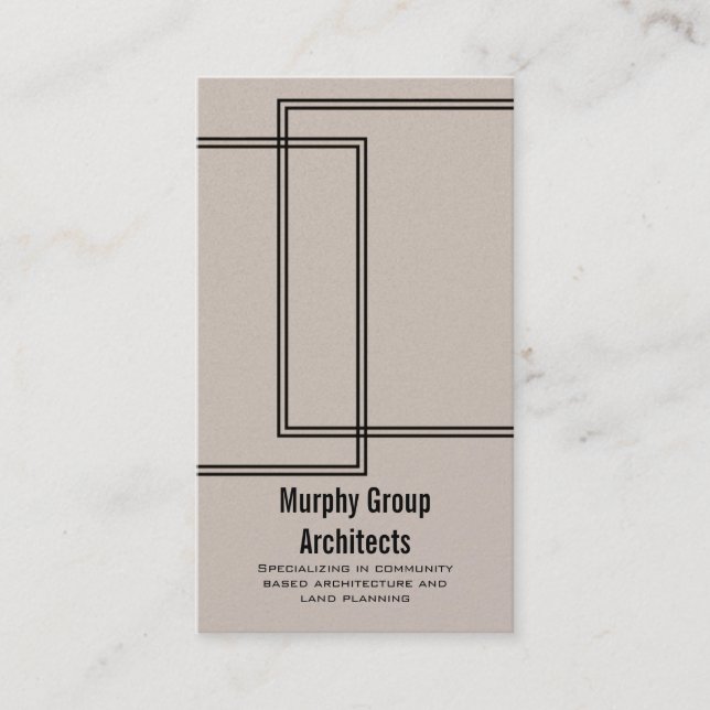 Carte de visite Lignes linéaires, Latte (Devant)