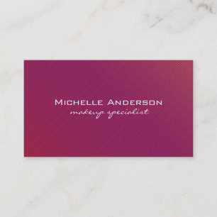 Carte De Visite Lignes magenta minimalistes