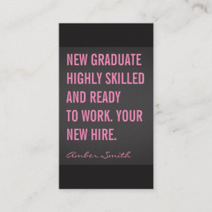 Carte De Visite Lignes textuelles de devis en gras