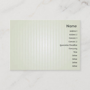 Carte De Visite Lignes Vertes - potelées