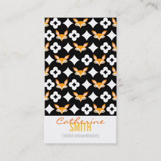 Carte De Visite Lil Foxie - Bizards verticaux Motifs Cute Fox