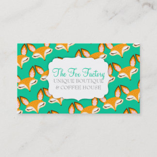 Carte De Visite Lil Foxie - coutume Girly mignonne Bizcards de