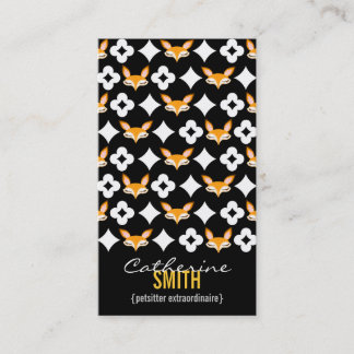 Carte De Visite Lil Foxie - verticale mignonne Bizcards de motif
