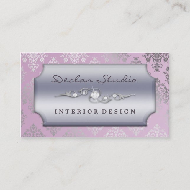 Carte De Visite Lilas se précipitant la mode/design d'intérieur de (Devant)