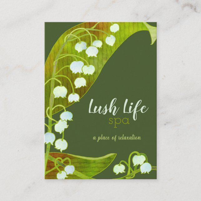 Carte De Visite Lily du Salon Spa de la Vallée (Devant)