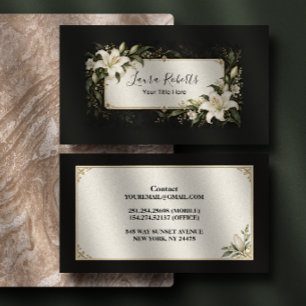Carte De Visite Lily Fleur d'Ivoire