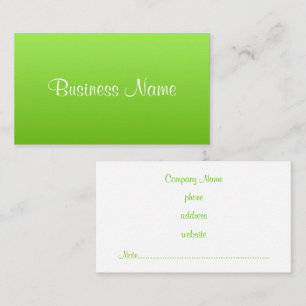 Carte de visite lime clair