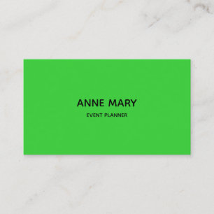 Carte De Visite Lime Green Professional moderne coloré Plan d'évén