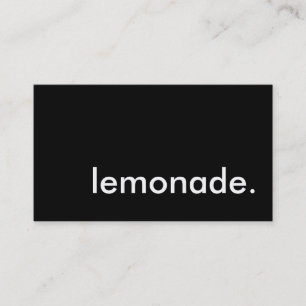 Carte De Visite limonade.