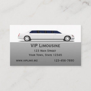 Carte De Visite Limousine blanche