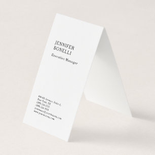 Carte De Visite Lin brut de luxe minimaliste moderne tendance