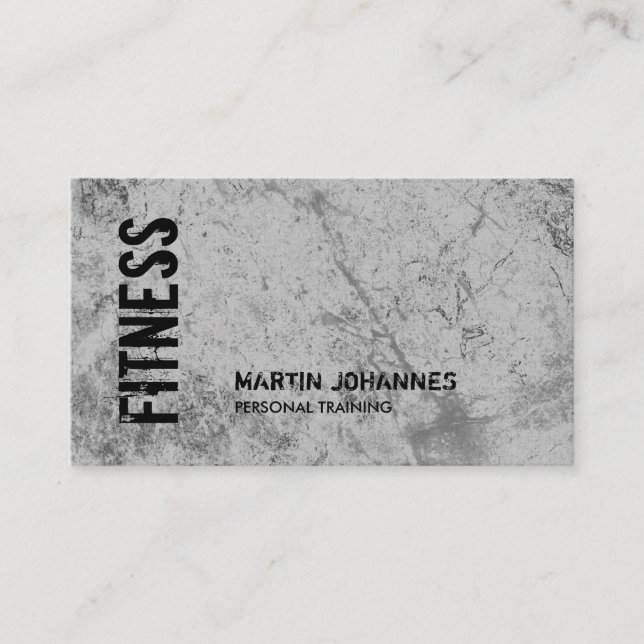 Carte De Visite Linen moderne Personal Trainer Fitness Sport (Devant)
