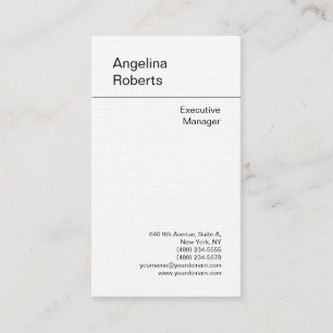 Carte De Visite Linen tendance professionnelle simple minimaliste