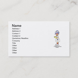 Carte De Visite L'infirmière drôle soit Nice à moi T-shirts et