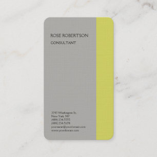 Carte De Visite Linge clair gris moderne minimaliste professionnel