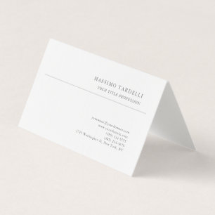 Carte De Visite Linge de Luxe Classique Simple Professionnel