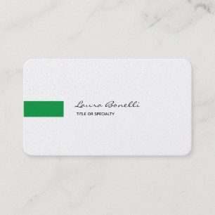 Carte De Visite Linge de luxe noir blanc vert professionnel modern