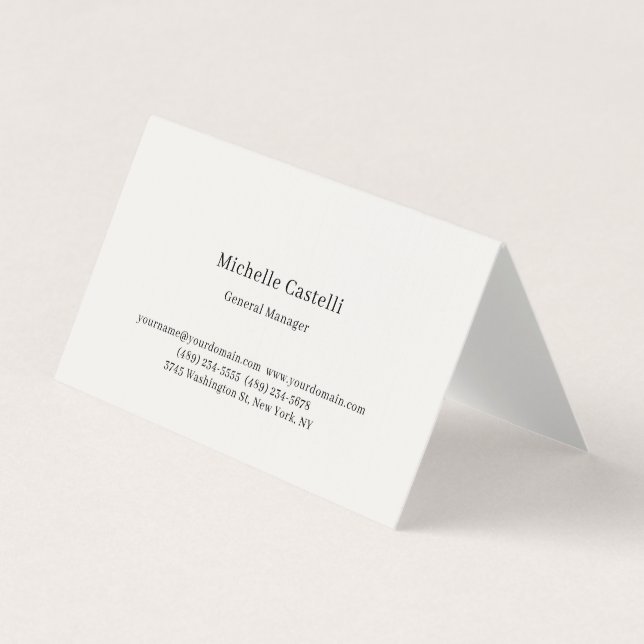 Carte De Visite Linge de luxe professionnel unique classique simpl (Devant)