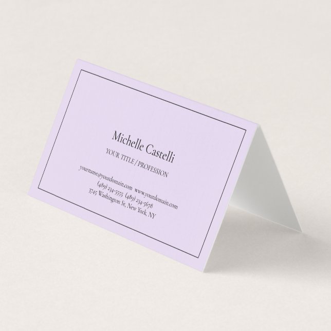 Carte De Visite Linge de luxe professionnel unique classique simpl (Devant)