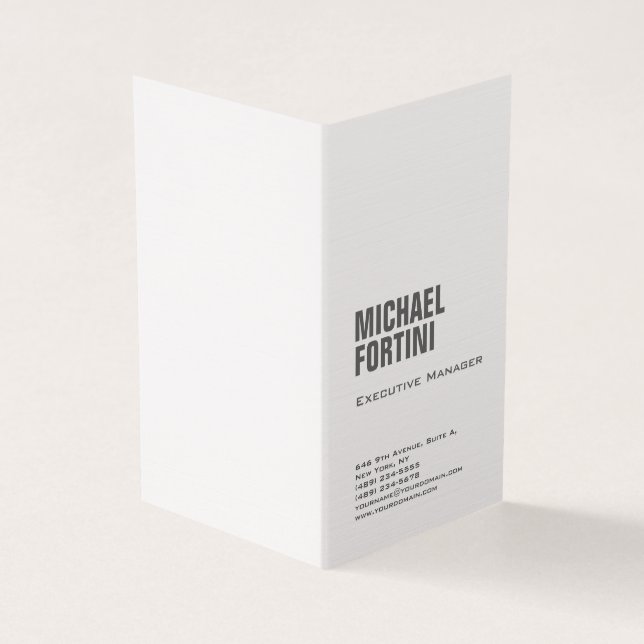 Carte De Visite Linge minimaliste moderne gras (Extérieur)