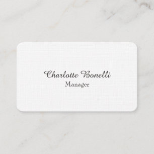 Carte De Visite Linge minimaliste professionnel moderne