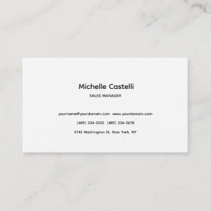 Carte De Visite Linge Premium Professionnel Unique Classique Simpl