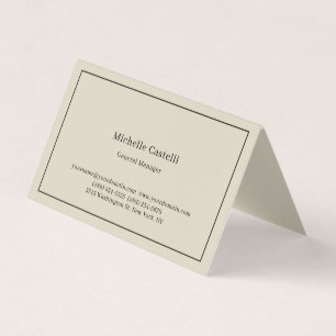Carte De Visite Linge Premium Professionnel Unique Classique Simpl