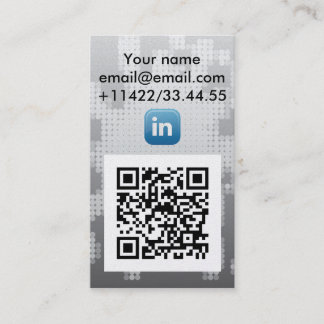 Carte De Visite Linked en code qr