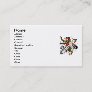 Carte De Visite Lion de Morrison Tartan