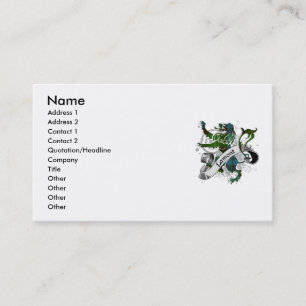 Carte De Visite Lion de tartan de Lamont