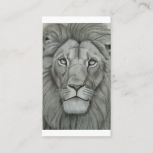 Carte De Visite Lion Majestueux