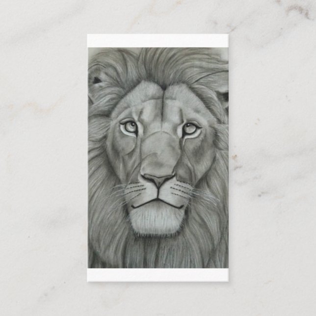Carte De Visite Lion Majestueux (Devant)