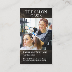 Carte De Visite Liste de cheveux Couleur Femmes Cheveux Salon