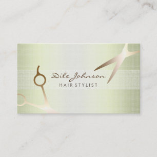 Carte De Visite Liste de cheveux Gold Parties scintillant Salon Li