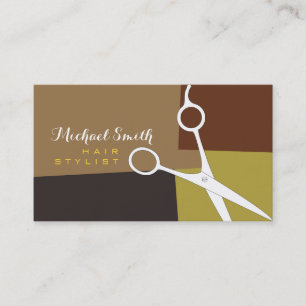 Carte De Visite Liste de cheveux Moderne Retro Couleur Motif #16