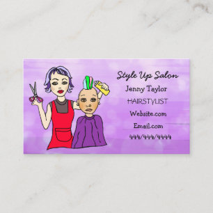 Carte De Visite Liste de cheveux Nom d'entreprise Beauté Salon