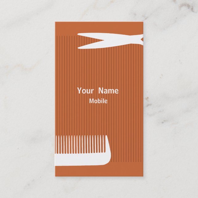 Carte De Visite Liste des cheveux (Devant)