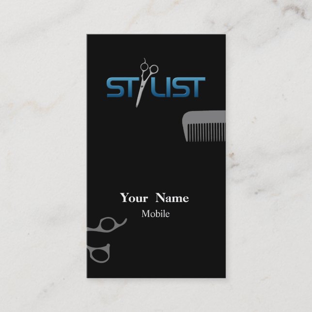 Carte De Visite Liste des cheveux (Devant)