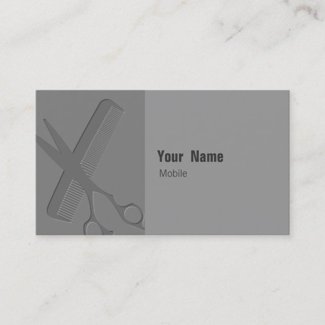 Carte De Visite Liste des cheveux (Devant)